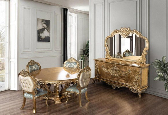 Set Chest of drawers Mirror Suite Chests of drawers Wood Group Sideboard Furniture Baroque