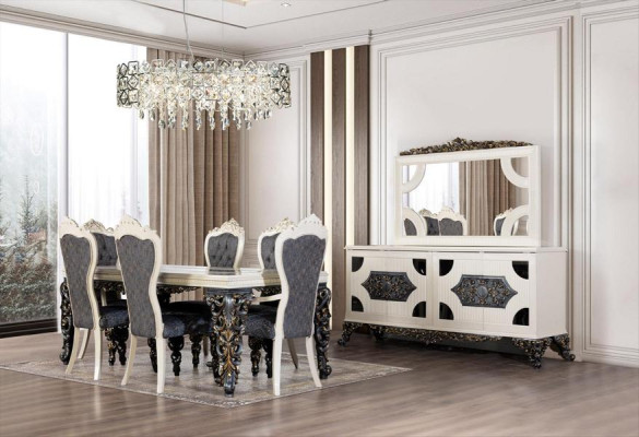 Dining table Dining set Classic r Table Dining room Set 7tlg Set Chair 6x Chairs new