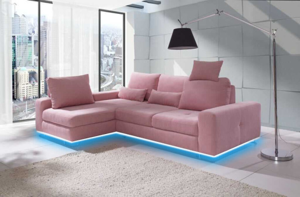 Corner sofa Living landscape Upholstery with Bed function Sofa Corner sofa Couch Corner Suite