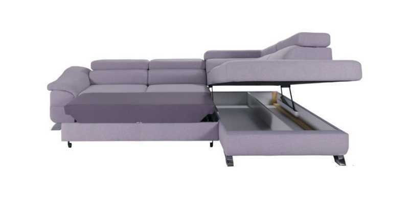 Corner sofa with Bed function Living landscape Sofa Corner sofa Couch Corner Upholstery Suite