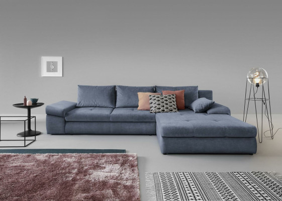 L-shape Seat Color Corner sofa Couch Upholstered furniture Living room Textile Grey
