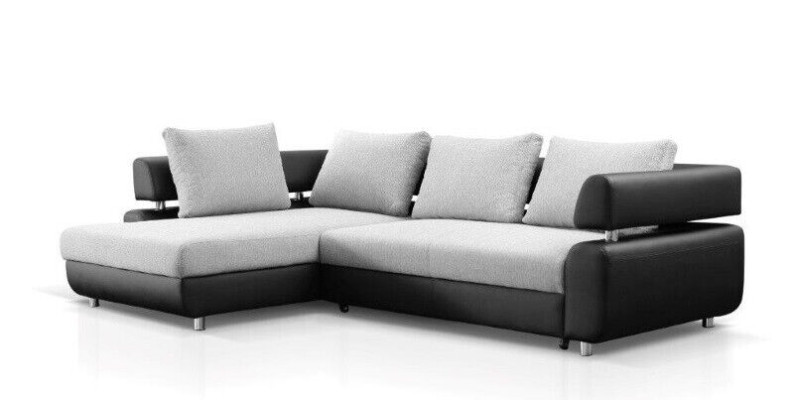 Corner sofa Living landscape + Bed function Sofa Corner sofa Couch Corner Upholstery Suite