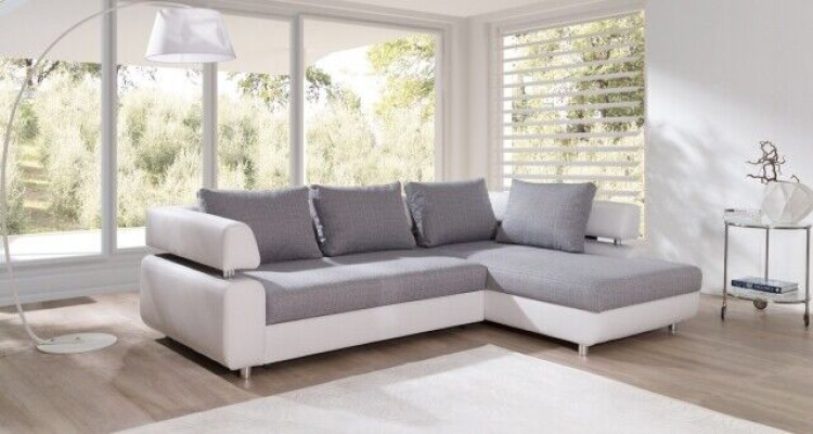 Corner sofa Living landscape + Bed function Sofa Corner sofa Couch Corner Upholstery Suite