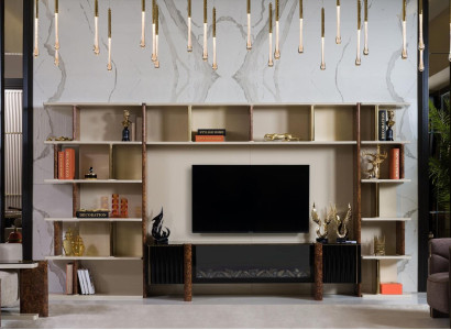 Wall units tv wall wood modern style shelf living room furniture wardrobe TV cabinet stand
