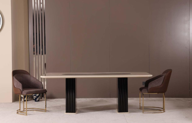 Dining room set luxury 4x chairs + dining table dining set suite armchairs modern