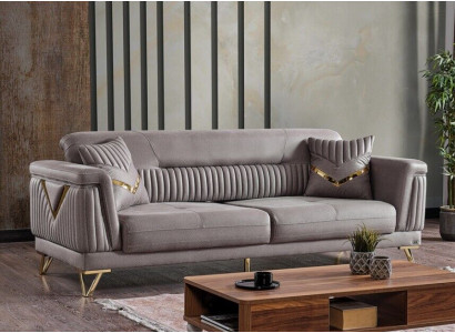 Sofa Couch Upholstery 3 Seater Textile Sofas Couches Living room Luxury Sofa 3er