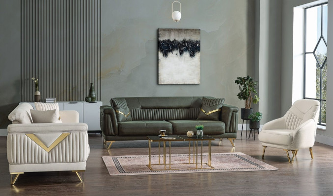 Design Modern Living room Set Sofa set 3+3+1 Living room furniture set