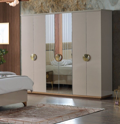 Bedroom Set Luxury Complete's Bed 2x Bedside tables Wardrobe 4pcs new