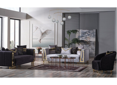 Sofa set 3+3+1 Seater Chesterfield Baroque Style Suite Set 3pcs. Relax sofa