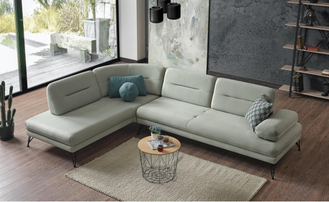 Corner sofa Living landscape Color Gray L-shape Sofa new Living room Corner sofa Luxury new