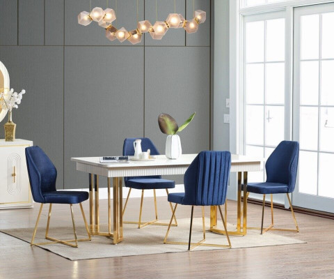 Dining room set luxury 6x chairs + dining table dining set suite armchairs modern