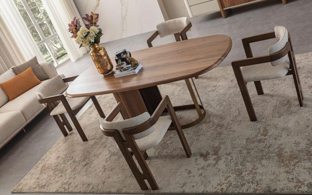 Dining room set luxury 6x chairs dining table dining set suite armchairs modern new