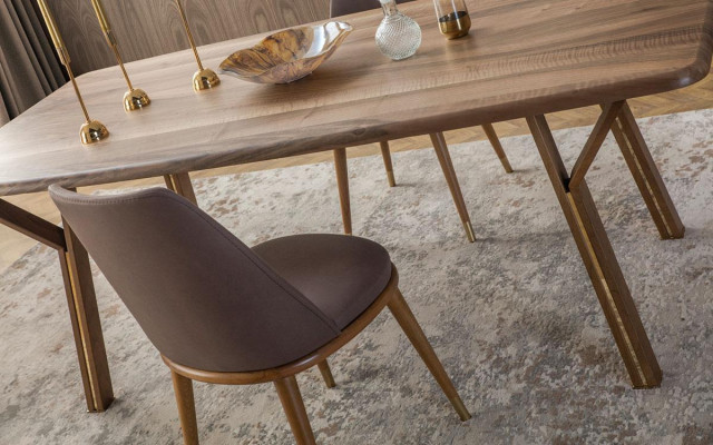 Suite Dining room Chair Set 6x Chairs + Dining table Luxury Furniture Group Dining set