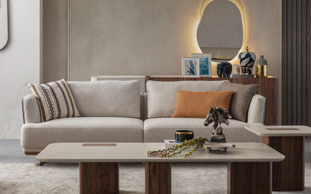 Sofa set 3+3+1 Seater Modern Relax Armchair Modern Style Luxury Living room 3-piece