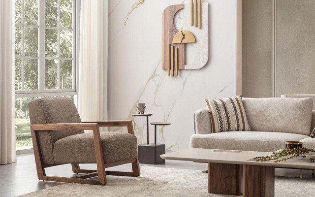 Sofa set 3+3+1 Seater Modern Relax Armchair Modern Style Luxury Living room 3-piece