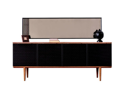 Luxury Sideboard Sideboard with Mirror Design Modern Chests of drawers Wood Furnishings