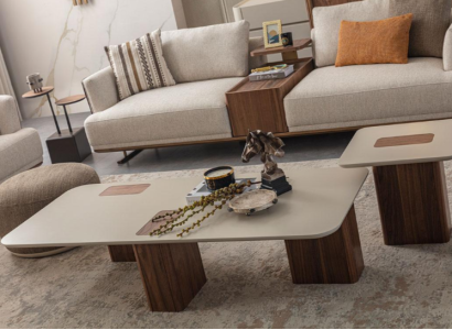 Coffee table Tables Table Design Luxury Furniture Beige Wood Living room new Coffee table Tables Table Design Luxury Furniture Beige Wood Living room new