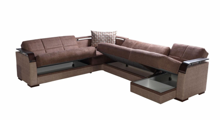 Corner sofa Living landscape Brown L-shape Sofa Living room Corner sofas Luxury Corner suite