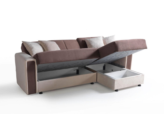 Corner sofa L-shape Armchair Stool Textile Complete Upholstery Premium Living room Modern
