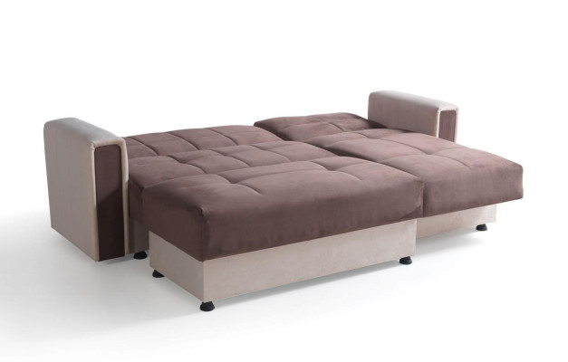 Corner sofa L-shape Armchair Stool Textile Complete Upholstery Premium Living room Modern