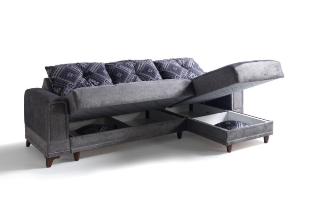 Corner sofa Living landscape Gray L-shape Corner Sofa Living room Corner sofa Modern
