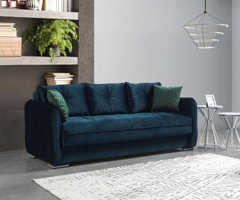 Living room Sofa 3 Seater Design Style Furniture Relax Sofa 3er Modern Sofas Blue new