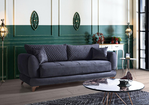 Three-seater couch with sleeping function sofa bed folding couch textile sofas couches