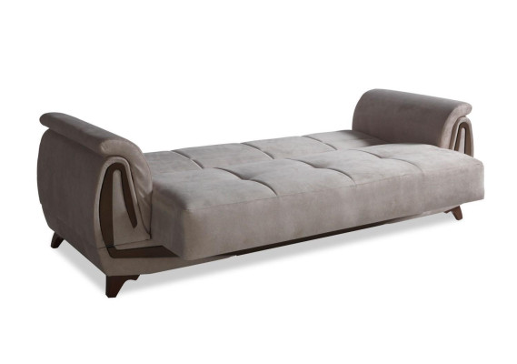Luxury 3 Seater Sofa Living room Furniture Elegant Sofa 230cm Textile Beige new