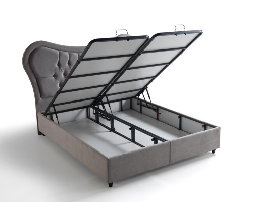 Bed Design Beds Luxury Beige Upholstery Bedroom Furniture Chesterfield 160x200