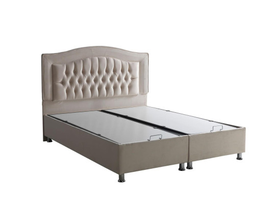 Bed Design Beds Luxury Beige Upholstery Bedroom Furniture Silver Chesterfield
