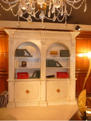 Living room Bookcase Library Shelf Books Cabinets Sideboard Solid wood