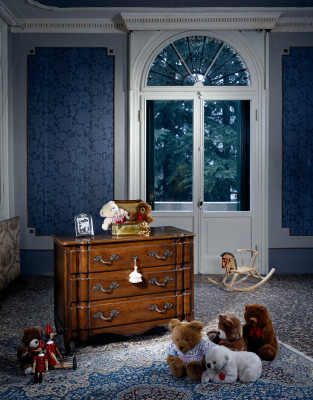 Design Sideboard 130cm Sideboard Wardrobe Designer Loft Chest of drawers Brown Wood Furniture