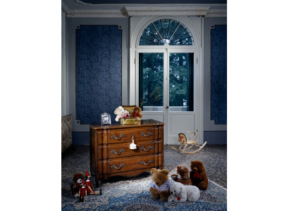 Design Sideboard 130cm Sideboard Wardrobe Designer Loft Chest of drawers Brown Wood Furniture