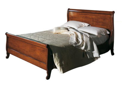 Classic Upholstered bed Furniture Bedroom Beds Brown 160x200cm Wood Solid new