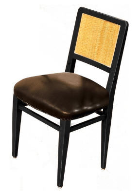 Dining room chair Luxury Art Deco Chairs Leather Design Wooden Chair Italian Furniture