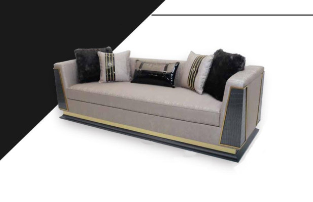 Classic Sofa 3 Seater Design Living room Furniture Three Seater Fabric Sofa