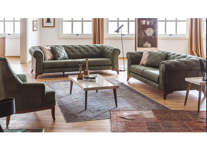 Sofa set 3+2+1 Seater Luxury Sofas Set Wood Living room Complete Couch Sofa