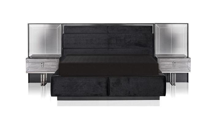 Bedroom Set Luxury Complete's Bed 2x Bedside table stylish 4-piece new