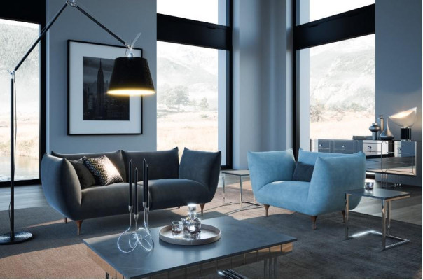 Sofa set 2+1 Seater Textile Sofa Couch Luxury Suite Design Modern
