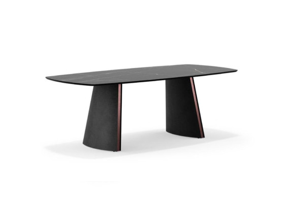 Luxury Dark gray Dining table Dining room Tables Designer Furnishings new