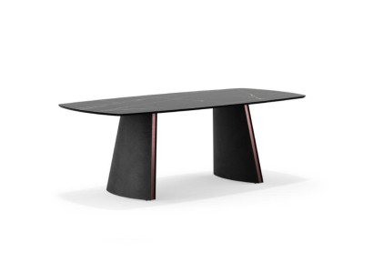 Luxury Dark gray Dining table Dining room Tables Designer Furnishings new