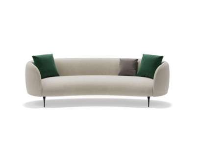 Designer White Three-Seater Living room 3-Seater Couch Textile Couches new