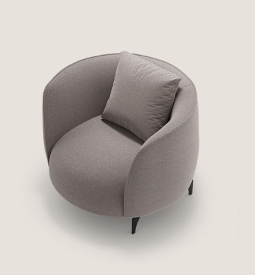 Taupe Modern Armchair Living room Single Seater Luxury Design Upholstery Furniture Lounge
