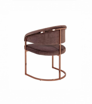 Brown Luxury Dining room Chair Modern Upholstery Seater Textile Furniture new