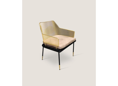 Luxurious single-seater designer armchair with stainless steel elements New Chairs