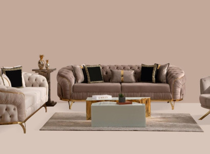 Chesterfield Sofa set 321 Seater Design Upholstery Sofa Suite Set