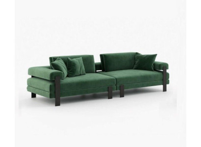 Sofa 2 Seater Couch Design Upholstery Modern Textile Fabric Modern Two-seater