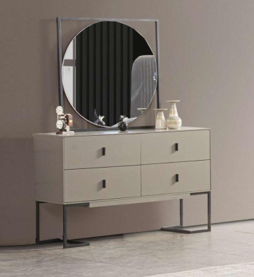 Dressing table with Mirror Luxury Modern Chest of drawers Bedroom Table