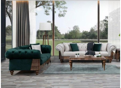 Modern Chesterfield Sofa set 3+3 Seater Luxury Set Living room Couch