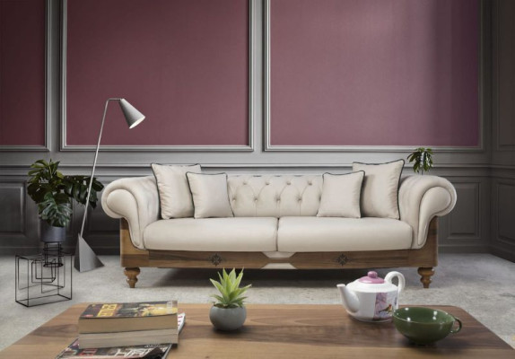 Modern Chesterfield Sofa set 3+3 Seater Luxury Set Living room Couch